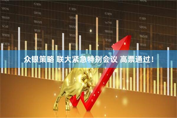 众银策略 联大紧急特别会议 高票通过！